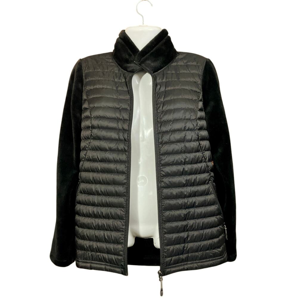 32 Degrees Heat Women's Black Ultra-Light Down Jacket Full Zip w/ Pockets Size M - Picture 7 of 11